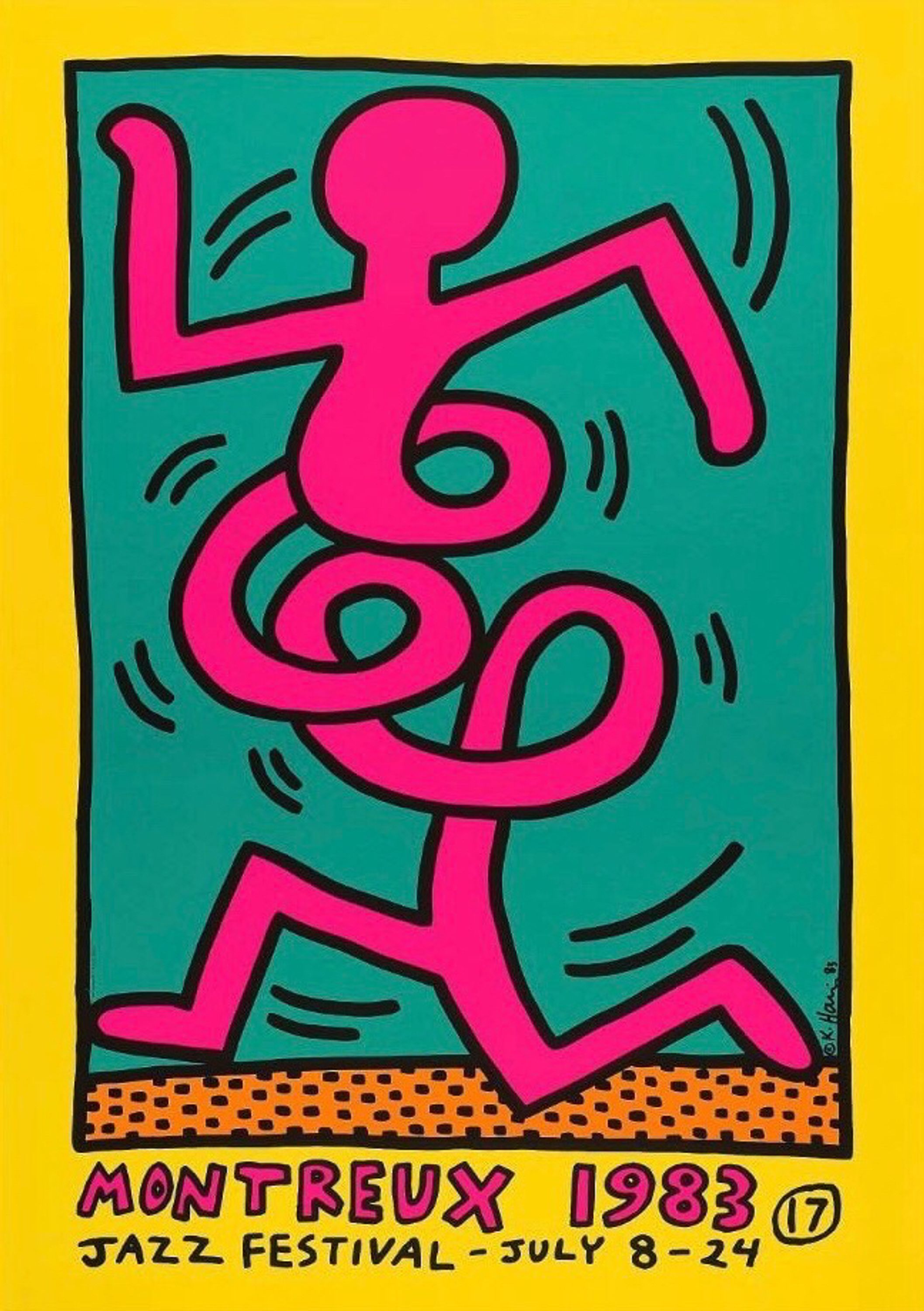 Keith Haring Montreux 1983 PosterKeith Haring Art PrintWall Decor 