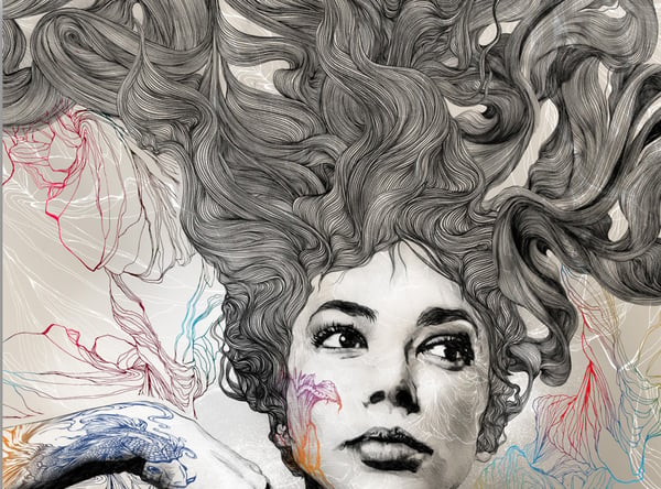 by Gabriel Moreno  Portrait art, Illustration art, Art drawings